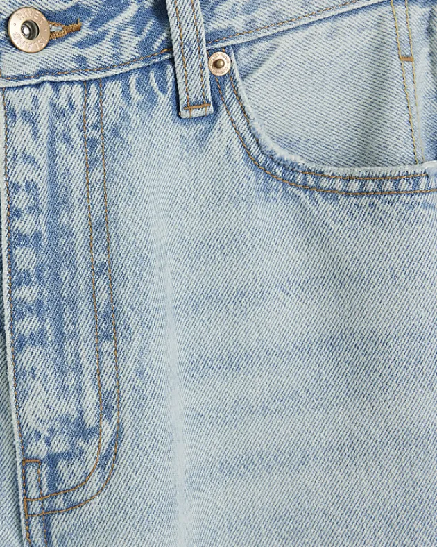 River Island Petite high waisted straight jeans< Petite