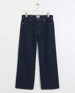 River Island Petite high waisted straight jeans< Petite
