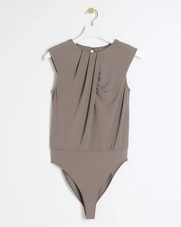 River Island Petite ruched bodysuit< Petite
