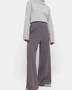 River Island Petite stitched wide leg trousers< Petite