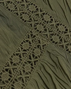 River Island Petite lace detail smock mini dress< Petite