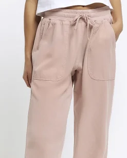 River Island Petite lyocell cuffed joggers< Petite