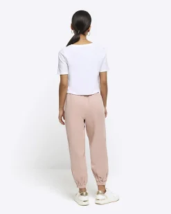 River Island Petite lyocell cuffed joggers< Petite