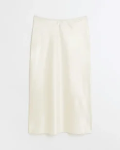 River Island Petite stone satin maxi skirt< Petite