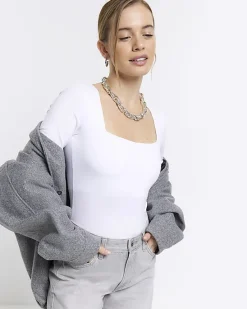 River Island Petite long sleeve bodysuit< Petite