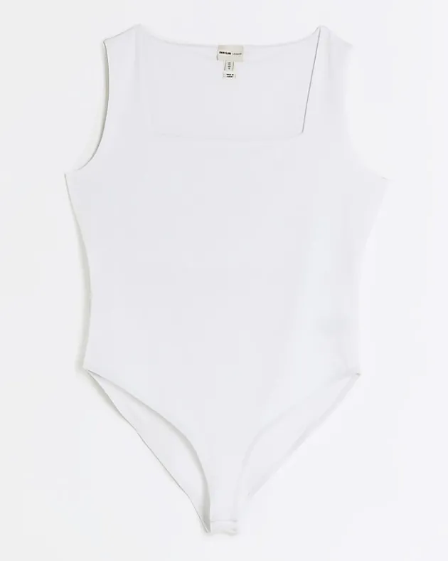 River Island Petite square neck bodysuit< Petite