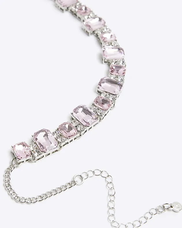River Island diamante collar necklace< Jewellery