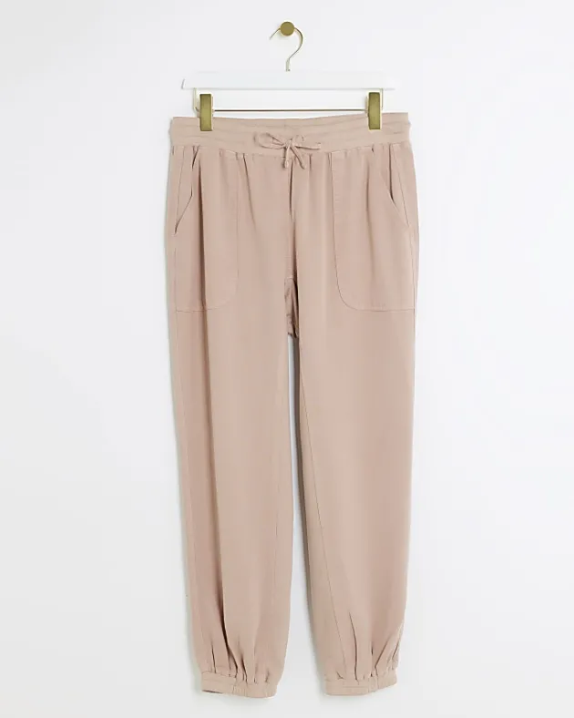 River Island lyocell cuffed joggers< Trousers