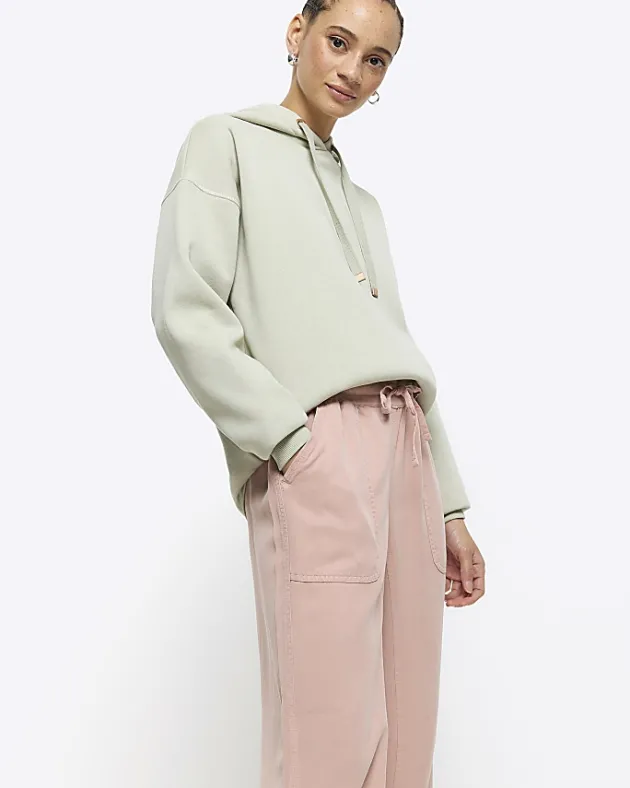River Island lyocell cuffed joggers< Trousers