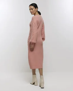 River Island plait jumper midi dress< Dresses