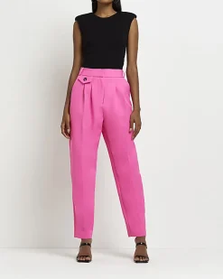 River Island pleated tapered trousers< Trousers