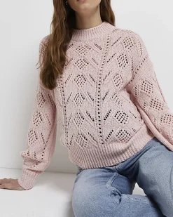 River Island pointelle knit maternity jumper< Maternity