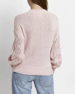 River Island pointelle knit maternity jumper< Maternity