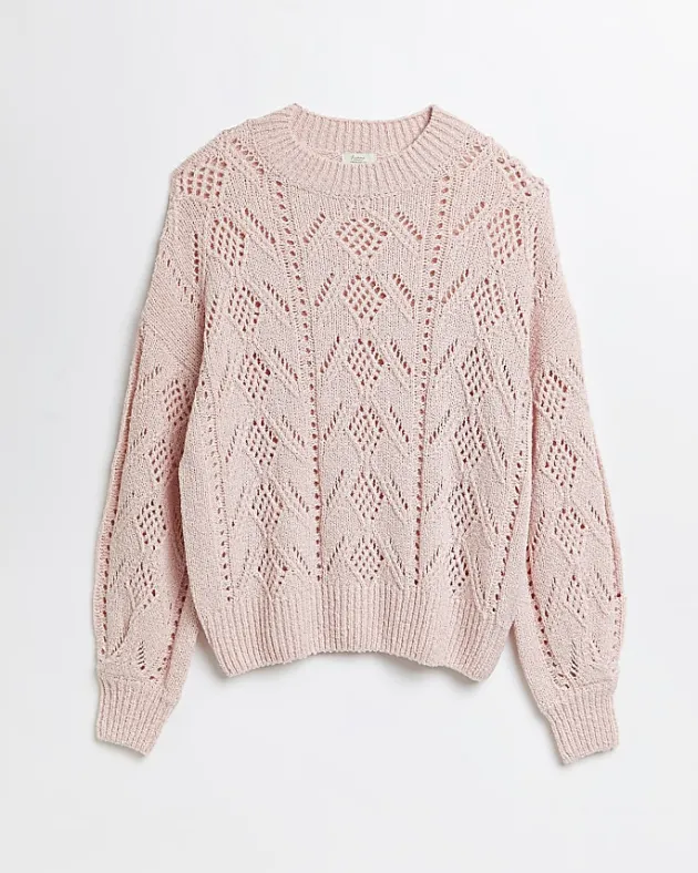 River Island pointelle knit maternity jumper< Maternity