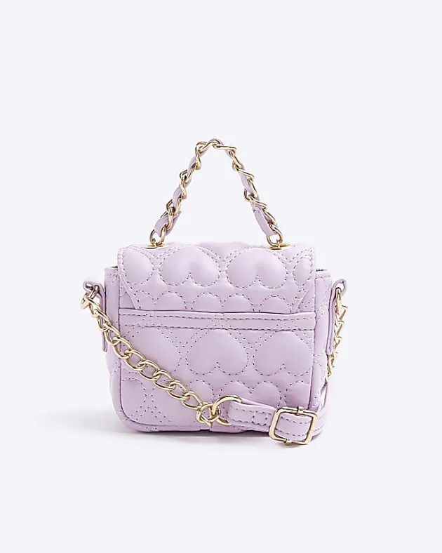 River Island quilted heart cross body bag< Bags & Purses