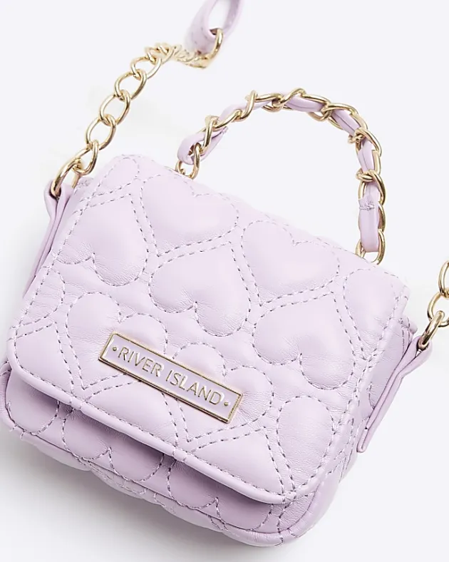 River Island quilted heart cross body bag< Bags & Purses