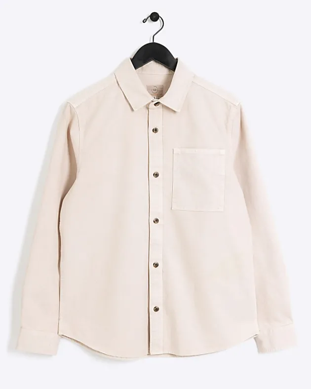 River Island regular fit chest pocket shirt< Shirts