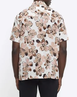 River Island regular fit floral short sleeve shirt< Shirts