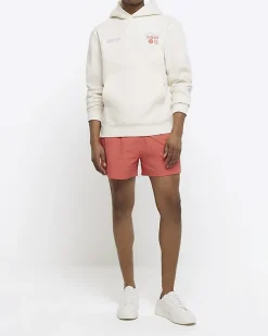 River Island regular fit seersucker swim shorts< Shorts