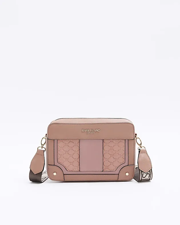 River Island RI monogram boxy cross body bag< Bags, Purses & Luggage