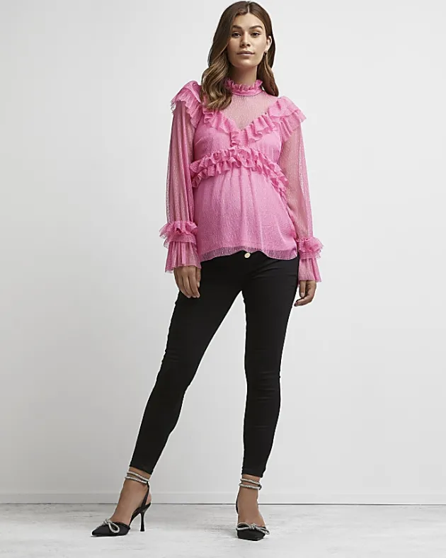 River Island ruffled maternity top< Maternity