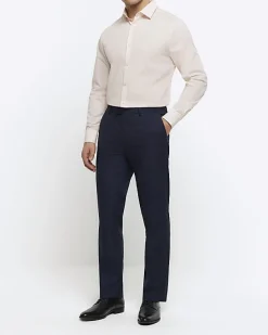 River Island slim fit long sleeve smart shirt< Shirts