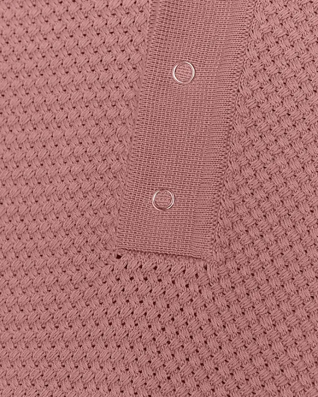 River Island slim fit textured knit polo< Polo Shirts