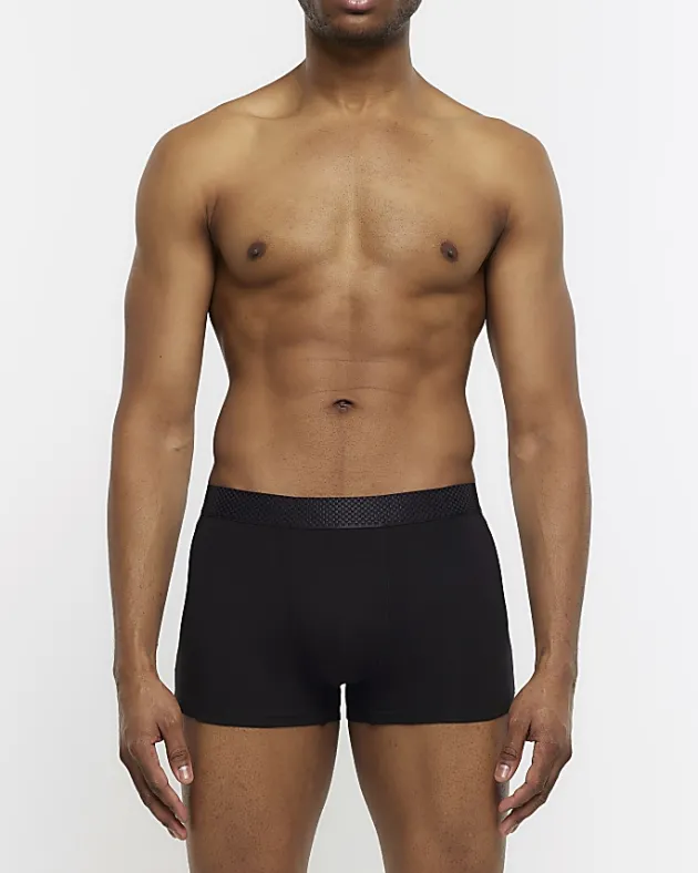 River Island 4PK Check cotton stretch Trunks< Underwear & Socks