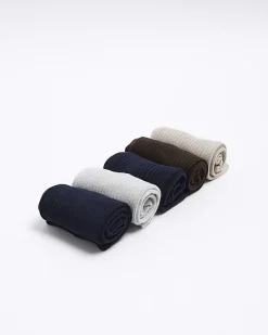River Island 5PK ribbed ankle sock< Underwear & Socks