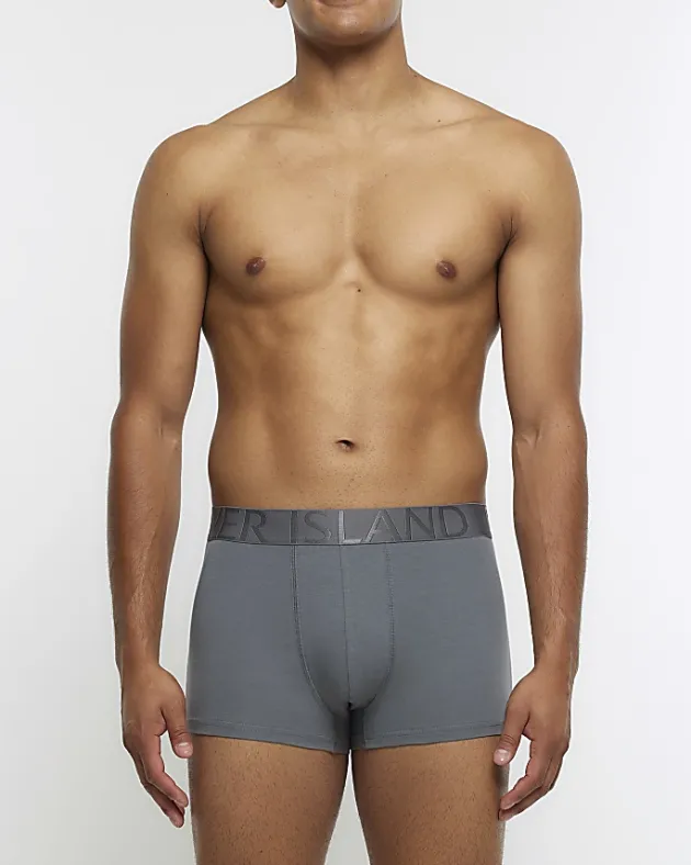 River Island 4PK Dark cotton stretch trunks< Underwear & Socks