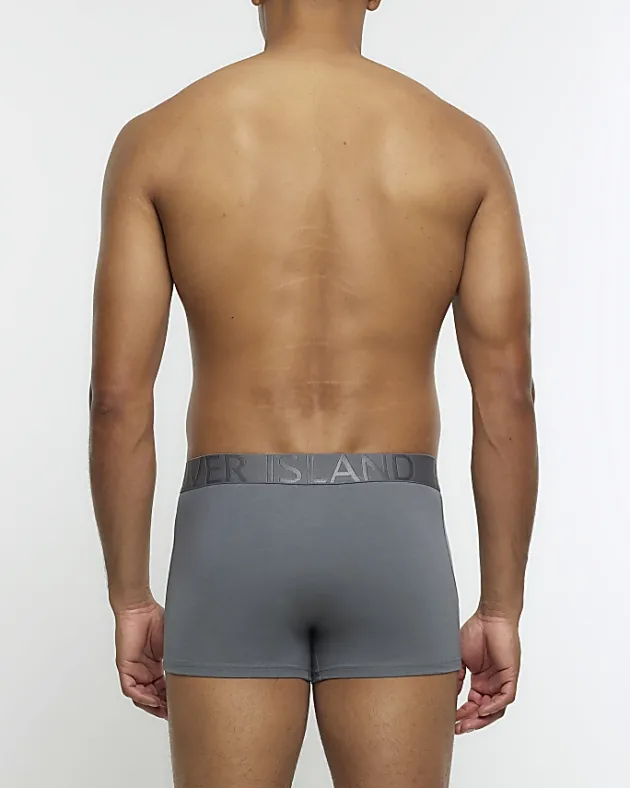 River Island 4PK Dark cotton stretch trunks< Underwear & Socks