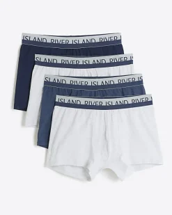River Island 4PK Cotton Stretch RI trunks< Underwear & Socks