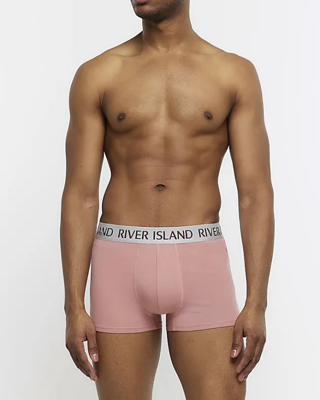 River Island 4PK Cotton Stretch RI trunks< Underwear & Socks