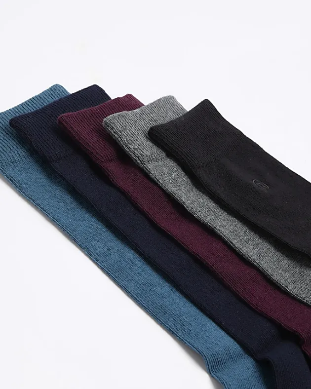 River Island 5PK embroidered ankle socks< Underwear & Socks