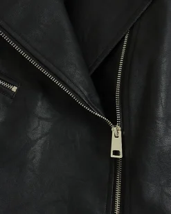 River Island Plus faux leather biker jacket< Plus