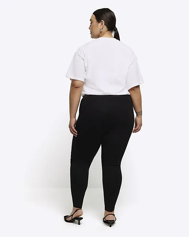 River Island Plus faux leather leggings< Plus