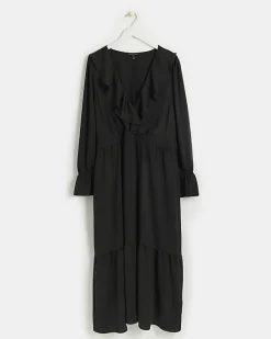 River Island Plus frill swing maxi dress< Plus