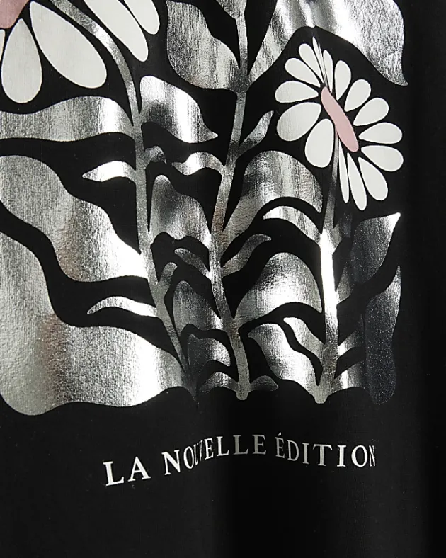 River Island Plus graphic foil t-shirt< Plus
