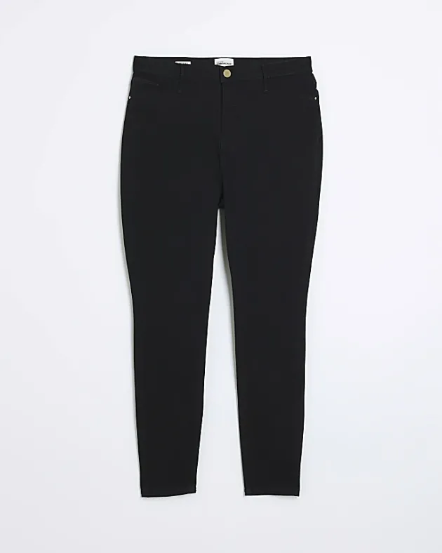 River Island Plus high waist skinny jeans< Plus