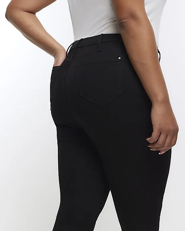 River Island Plus high waist skinny jeans< Plus
