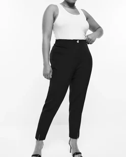 River Island Plus high waisted cigarette trousers< Plus