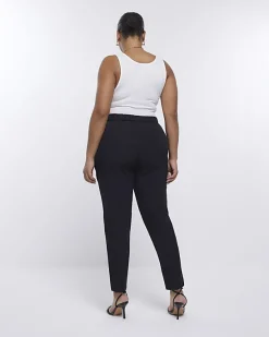 River Island Plus high waisted cigarette trousers< Plus
