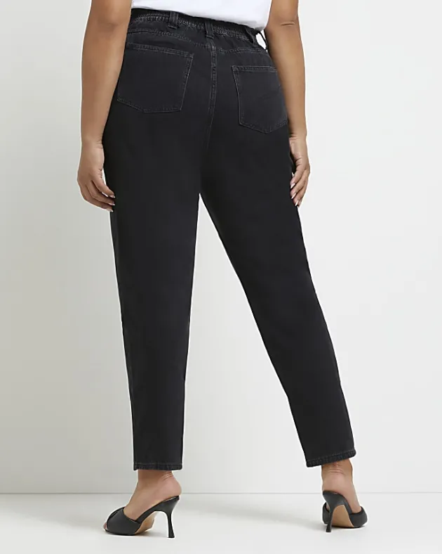 River Island Plus high waisted mom jeans< Plus