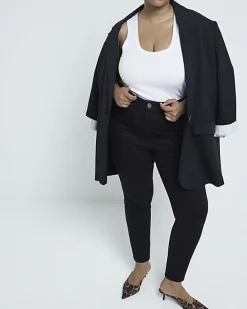 River Island Plus high waisted skinny jeans< Plus