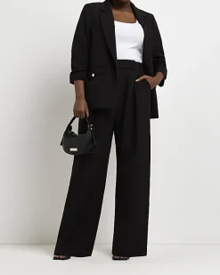 River Island Plus pleated wide leg trousers< Plus