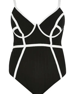 River Island Plus plunge bandage swimsuit< Plus