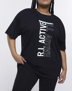 River Island Plus RI Active graphic print t-shirt< Plus
