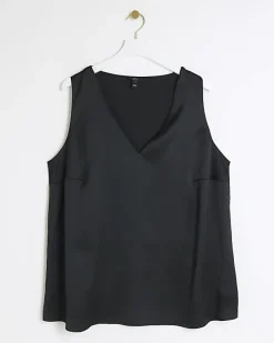 River Island Plus satin tank top< Plus