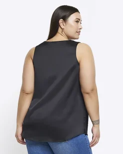 River Island Plus satin tank top< Plus