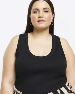River Island Plus scoop neck vest top< Plus